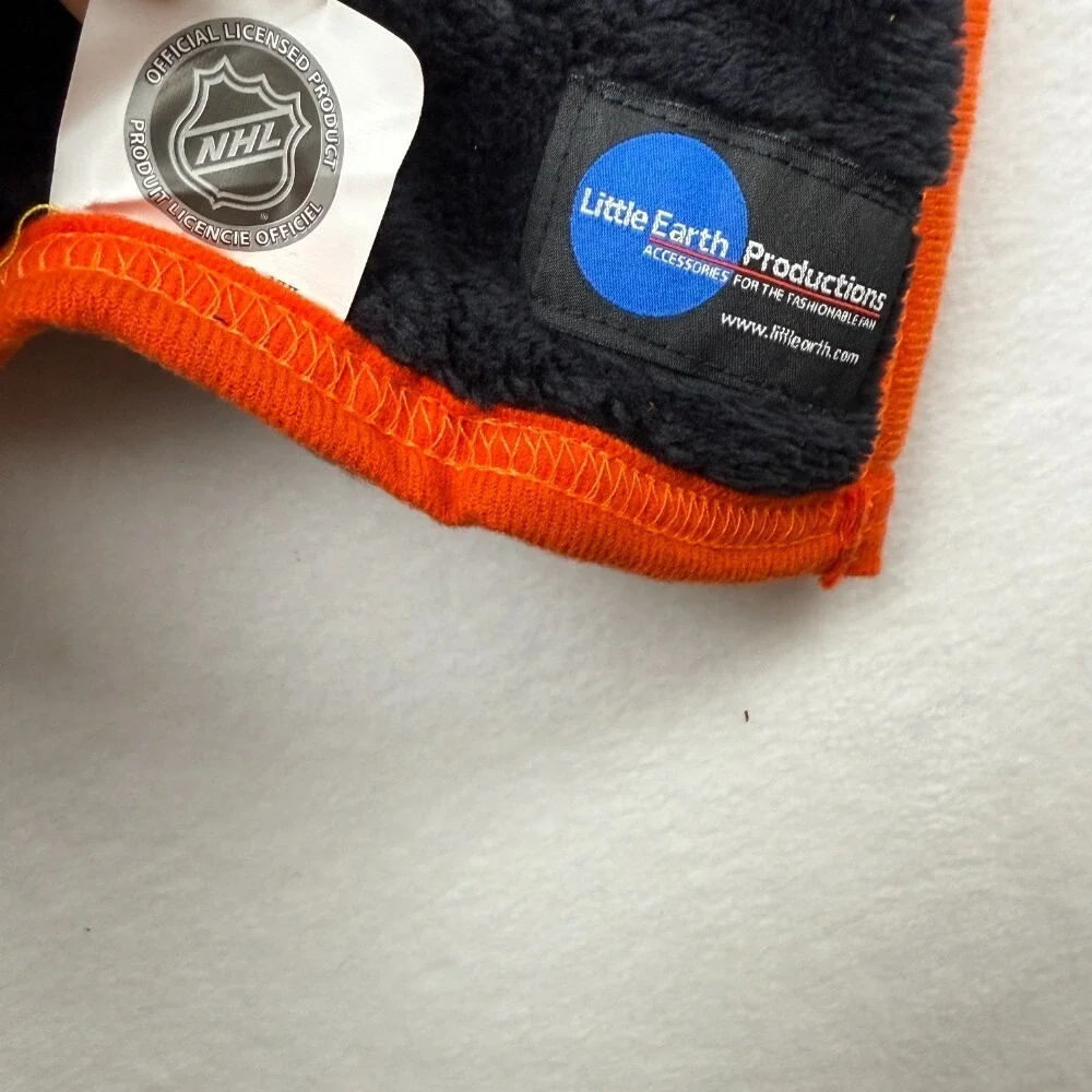 NHL Philadelphia Flyers Hoodie Scarf with Pockets Holiday Gift Hockey Fan, NEW‎